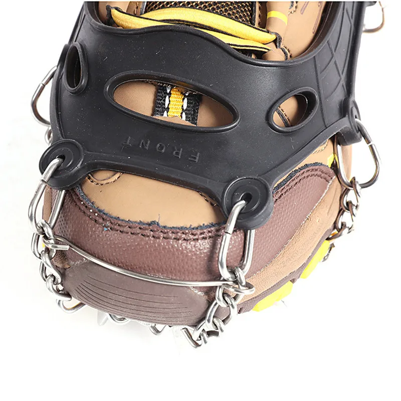 Climbing Crampons Snow Non Slip Cleats Shoe Cover Ice Gripper For Spikes Hiking Winter Steel Outdoor Cleats Overshoes For Kids
