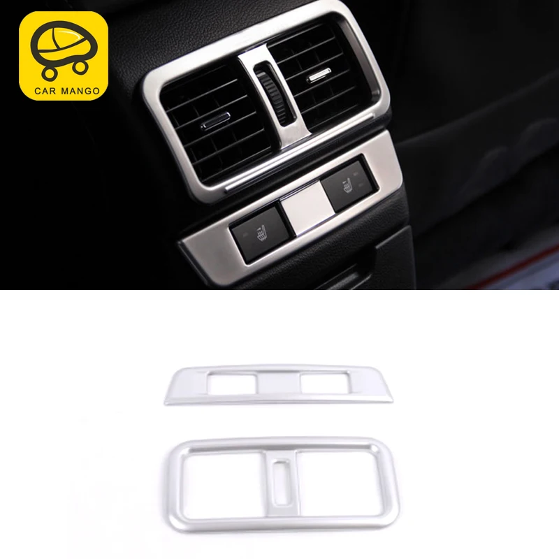 

CARMANGO для Subaru Outback 2015-2019 автомобильный Стайлинг задний A/C Выходная панель вентиляционного отверстия Крышка отделка рамка стикер интерьерные ...