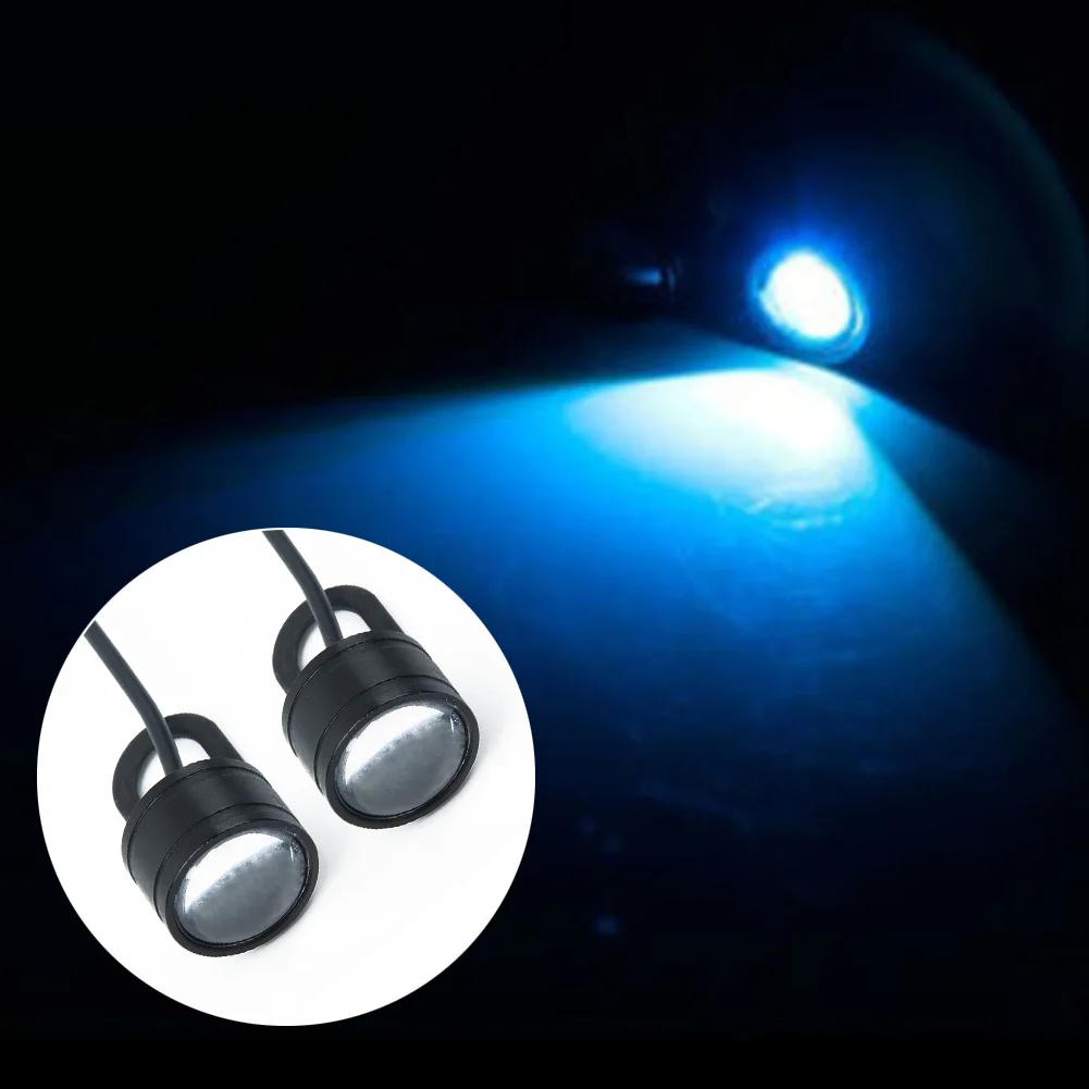 

1 Pair Lens LED Lights Super bright 120 LM/pcs Daytime Ice Blue Lens LED Headlight Motorcycle Durable Environment friendly