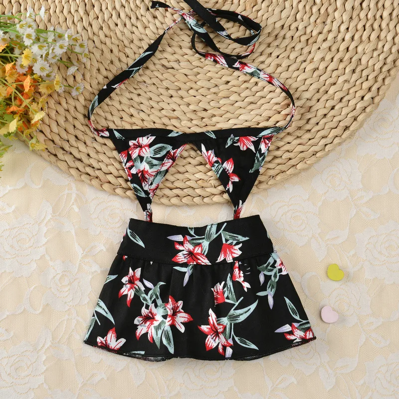 

Новинка 2022, летняя одежда для домашних животных, купальник, юбка, модный костюм для кошки и собаки, сексуальное пляжное платье, Цветочный ком...