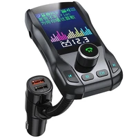 large screen car mp3 bluetooth player multi function fm transmitter radio fast charger cigarette lighter connection