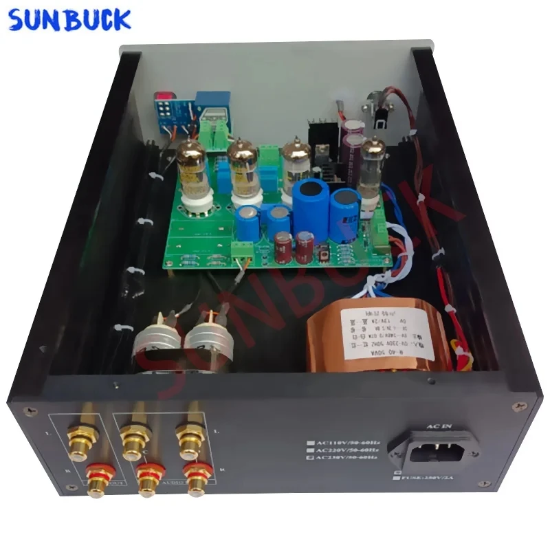 Фото Трубчатый предусилитель 12AX7B ECC83 SUNBUCK, подобно Marantz 7, Стабилизация напряжения, цепь 2SK1170 FET HIFI 6X4 6Z4, трубчатый предусилитель, аудио №3