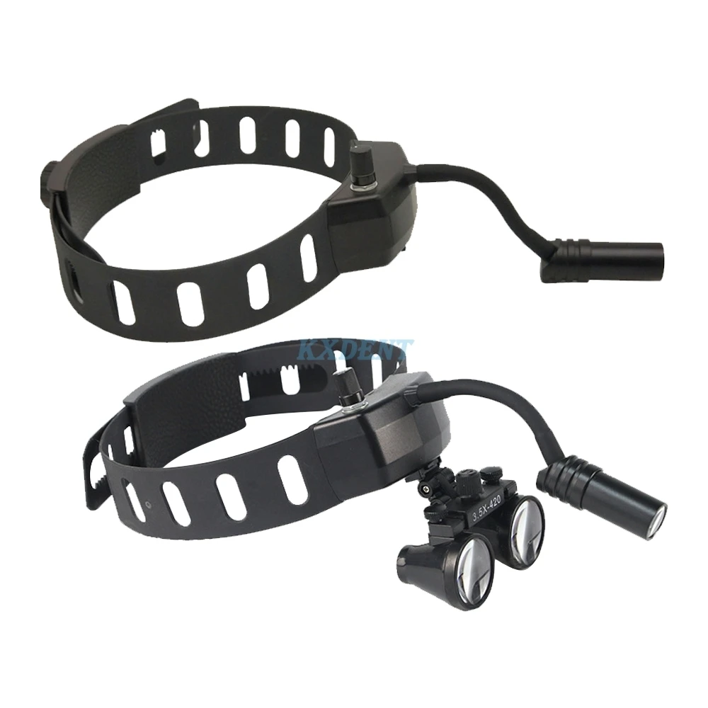 

Dental LED Head Light Lamp Binocular Loupes Spot Brightness Adjustable Wireless For Headlamp Surgical Headlight 5W