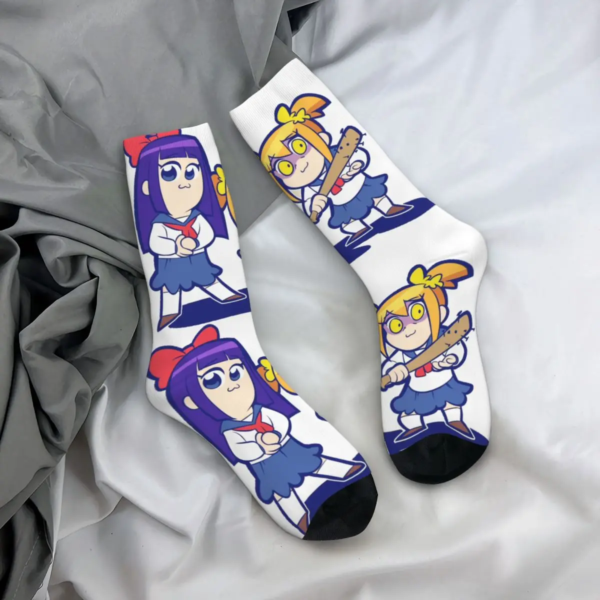 Носки мужские компрессионные смешные сумасшедшие в стиле хип-хоп винтажные