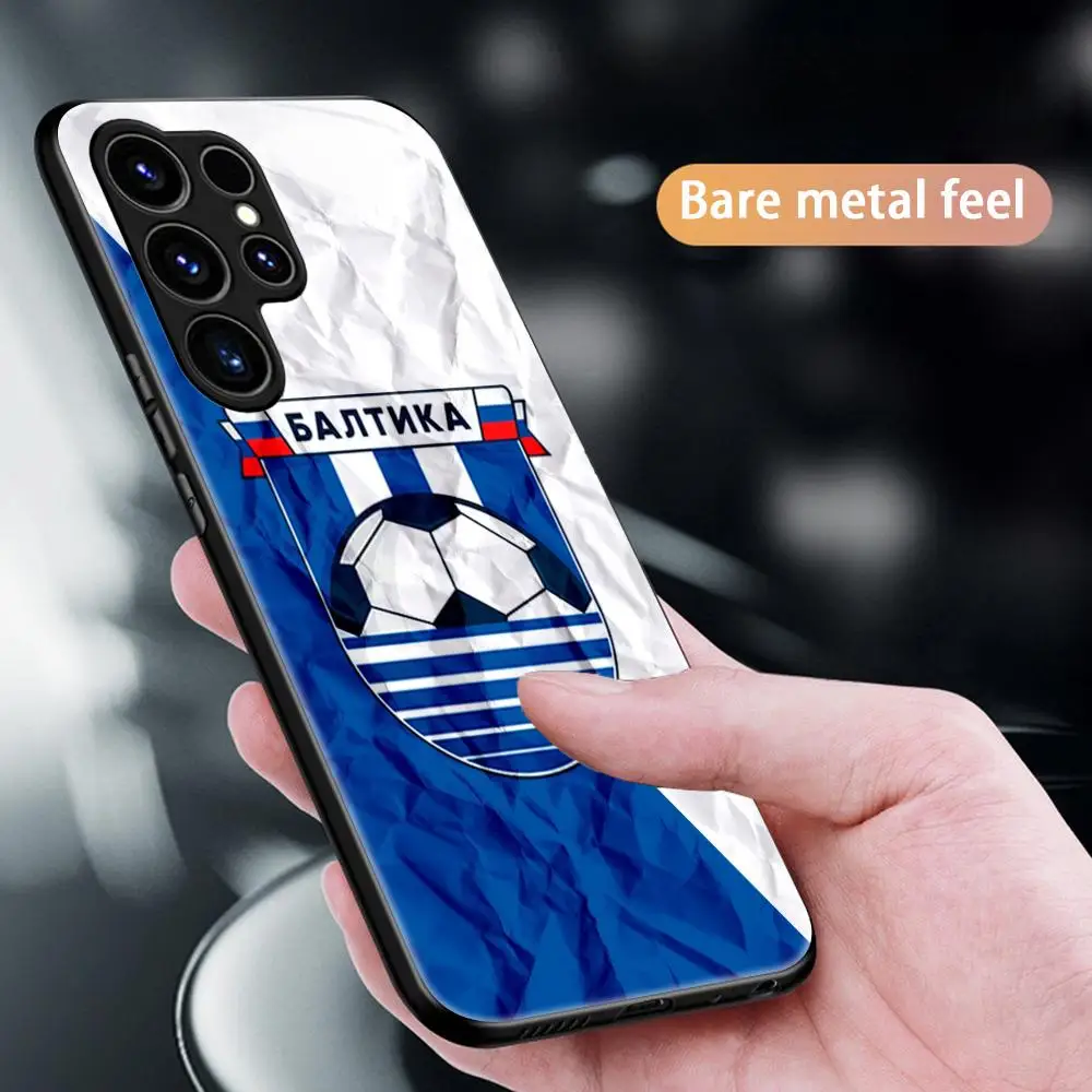 Фото Чехол для телефона FC Baltika Kaliningrad Team для Samsung S26 S25 S24 S23 S22 S21 S20 Plus Ultra, стеклянный магнитный чехол №4