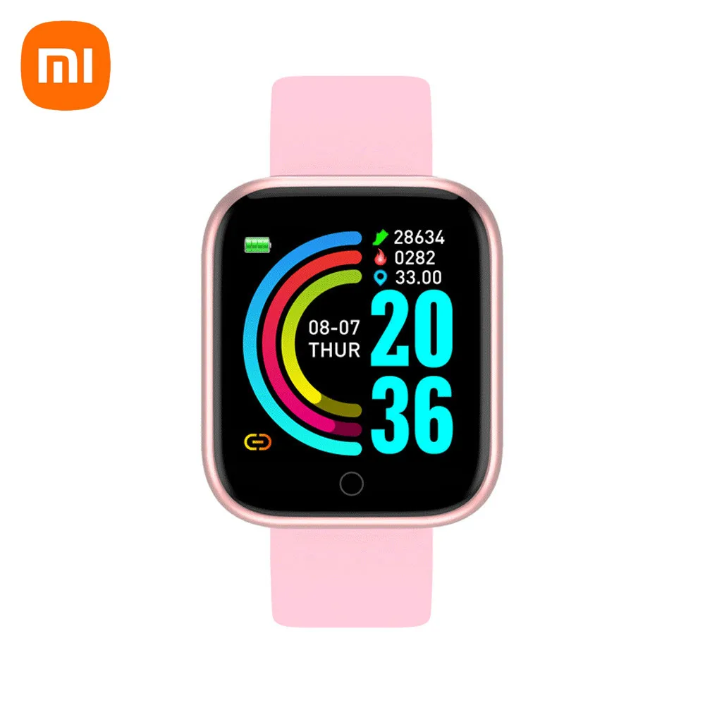 

Xiaomi Smart Bracelet Message Reminder 1.44 Inch Heart Rate Sports Step Counter Y68 Wearable Watch SmartWatch for Android IOS