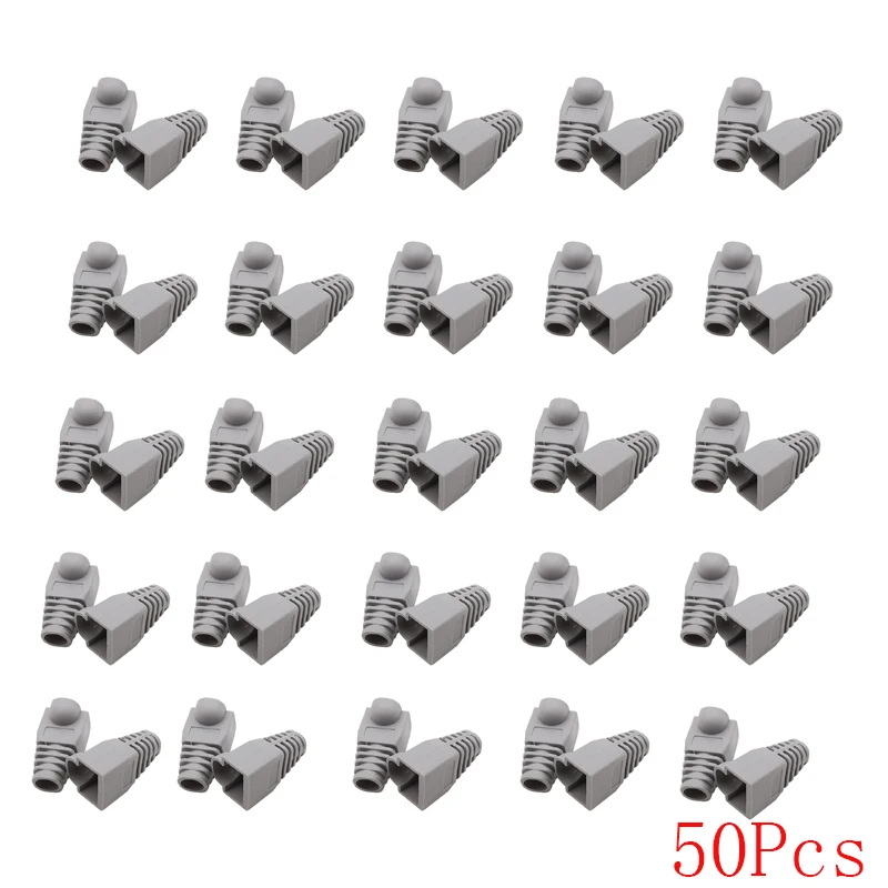 

Серые защитные колпачки RJ45 для кабелей CAT5E CAT6