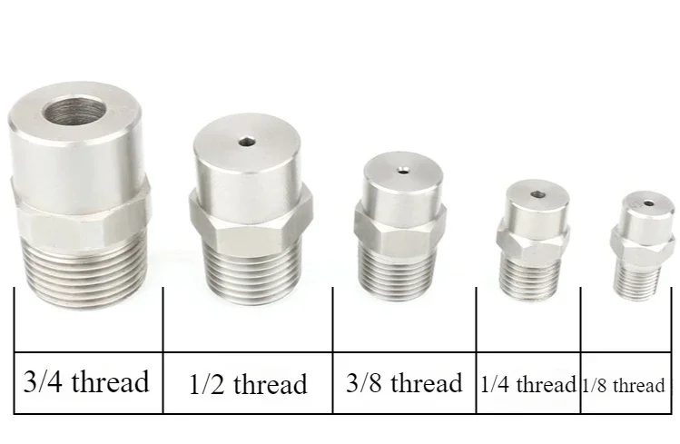 1/8 &quot1/4&quot 3/8 &quot1/2&quot BSP из нержавеющей стали линейная 0-градусная насадка для