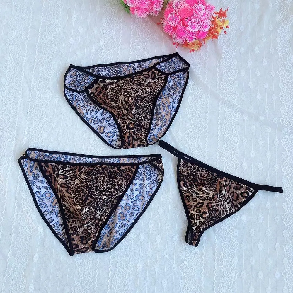 

Сексуальное мужское нижнее белье, Леопардовый карман, стринги, бикини, трусы, стринги с низкой талией, U-образное Выпуклое нижнее белье, трусы, трусы, шорты