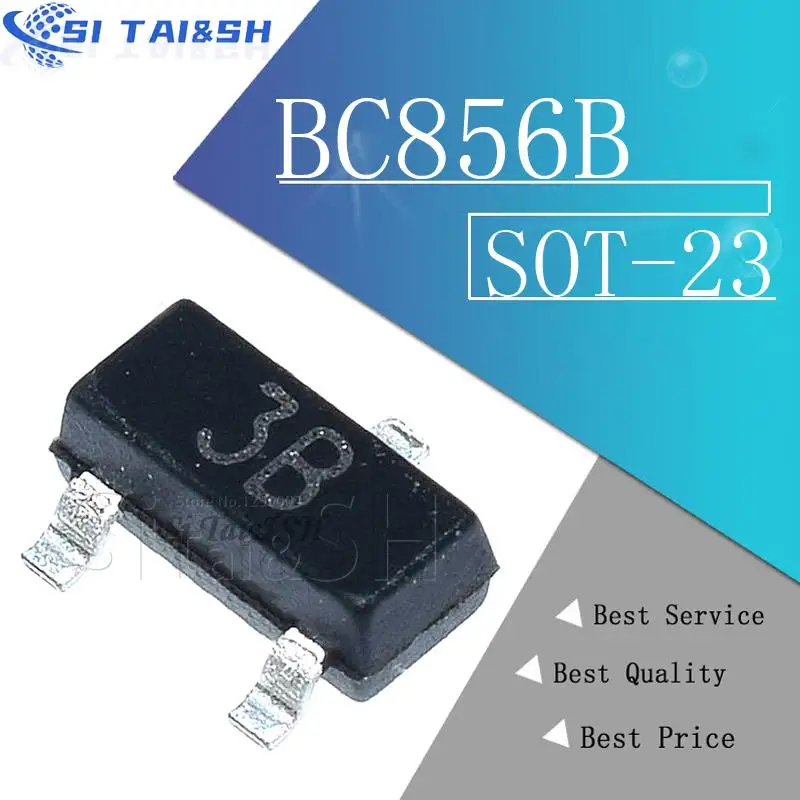 100ШТ BC856B SOT23 BC856 SOT SMD SOT-23 3B новый транзистор | AliExpress