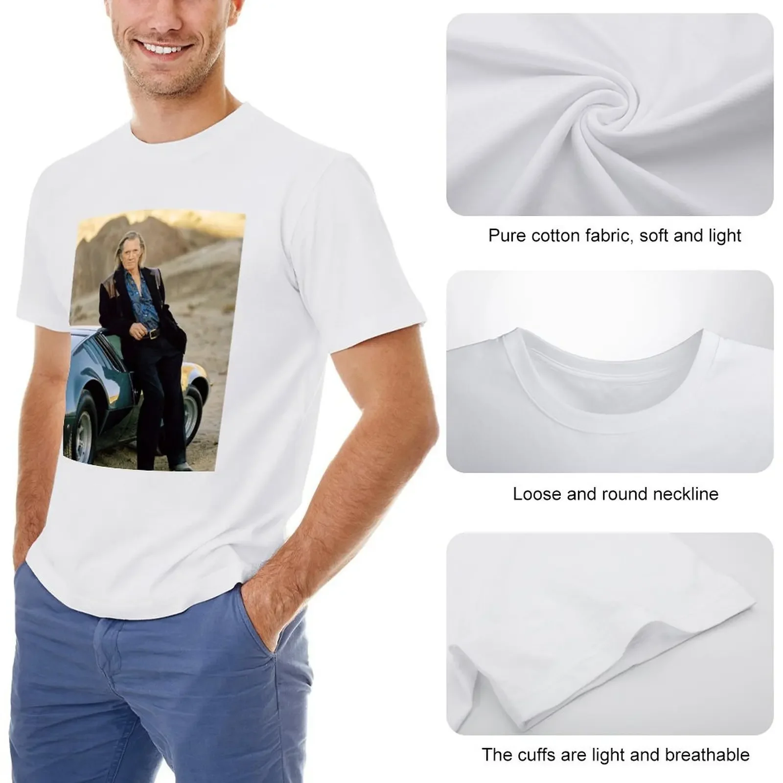 Футболка David Carradine футболка с короткими рукавами роскошная одежда мужские