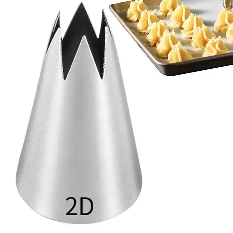 

Cake Decorating Tips Stainless Steel Icing Nozzles DIY Icing Nozzle Tool For Cupcakes Reusable Russian Piping Tips Cake