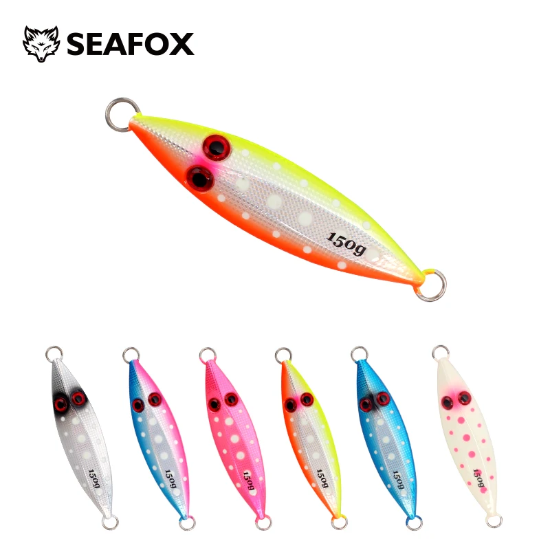 

Seafox 100g 150g 200g 250g Shore Casting Jigging Fish Sea Bass Lure Artificial Bait Tackle SwimBait Fishing Lures