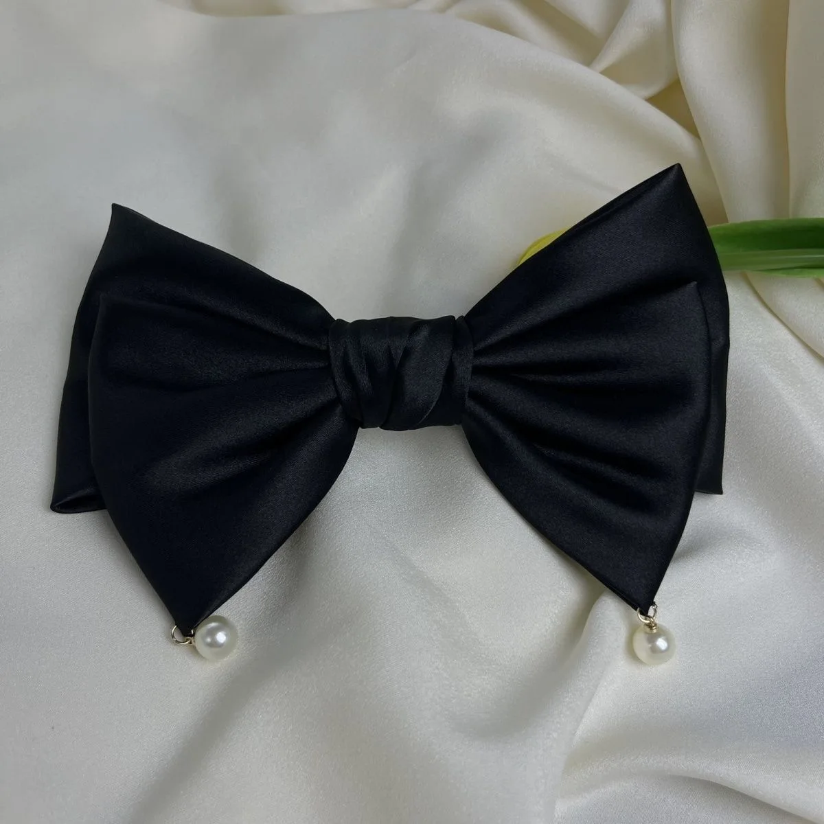 Большие банты для волос аксессуары девочек заколка лента подружки невесты