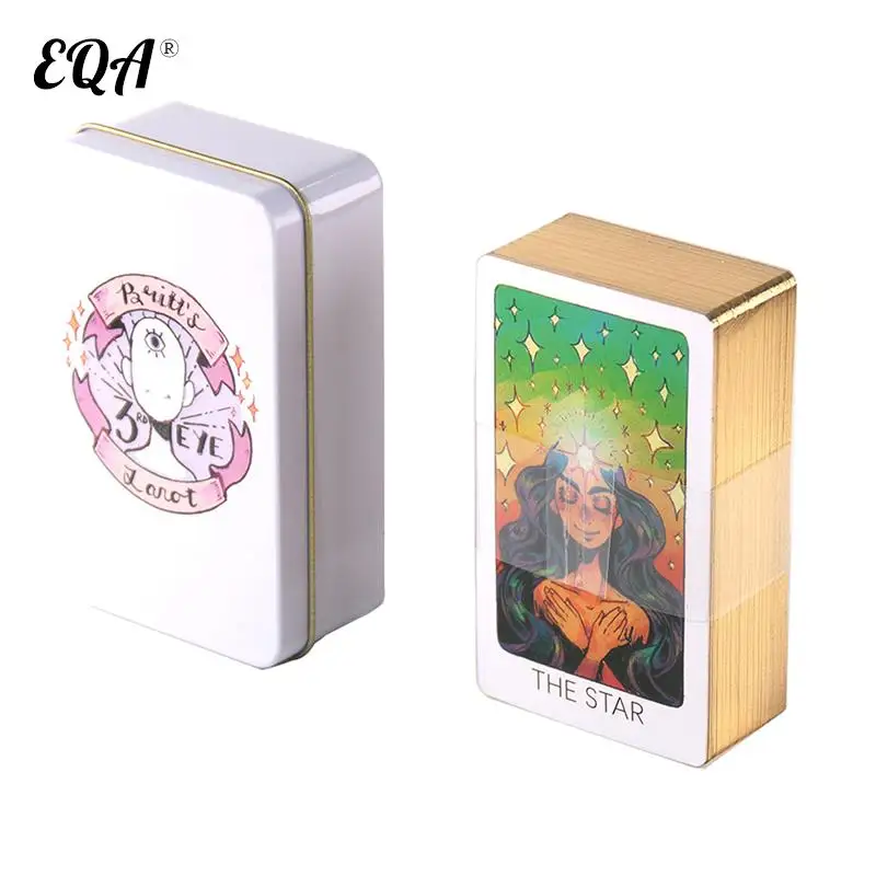 

Tin Box Third Eye Tarot/Light Seers/Golden Art Oracle Cards Prophecy Fate Divination Deck Party Board Game Manual PDF Guide New