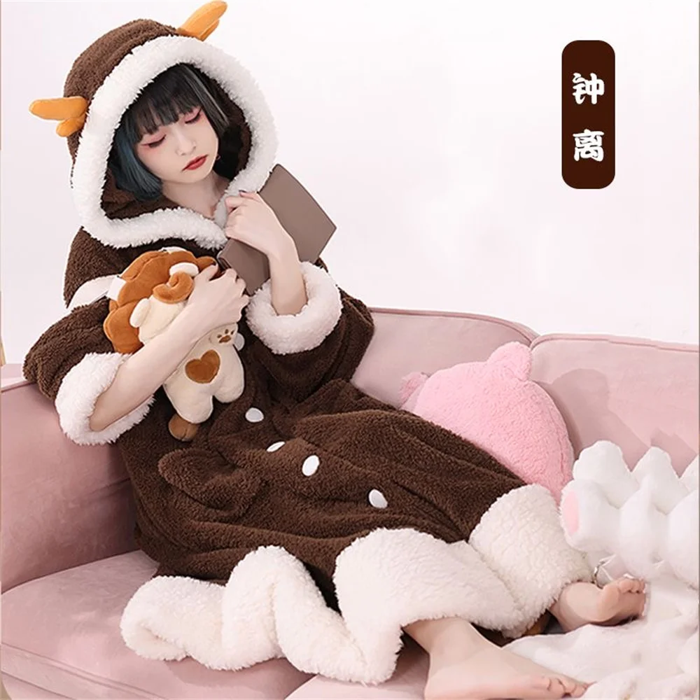 Genshin Impact Xiao Hutao Ghost Wanderer Traveler Kazuha Косплей Одеяло Плащ Накидка Забавная флисовая