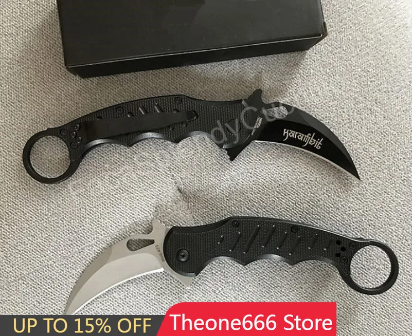 

Karambit Claw Knife Best 690 Pocket Folding Knife G10 Handle Training Outdoor Survival Hunting Survival Tool Xof Knives Gift