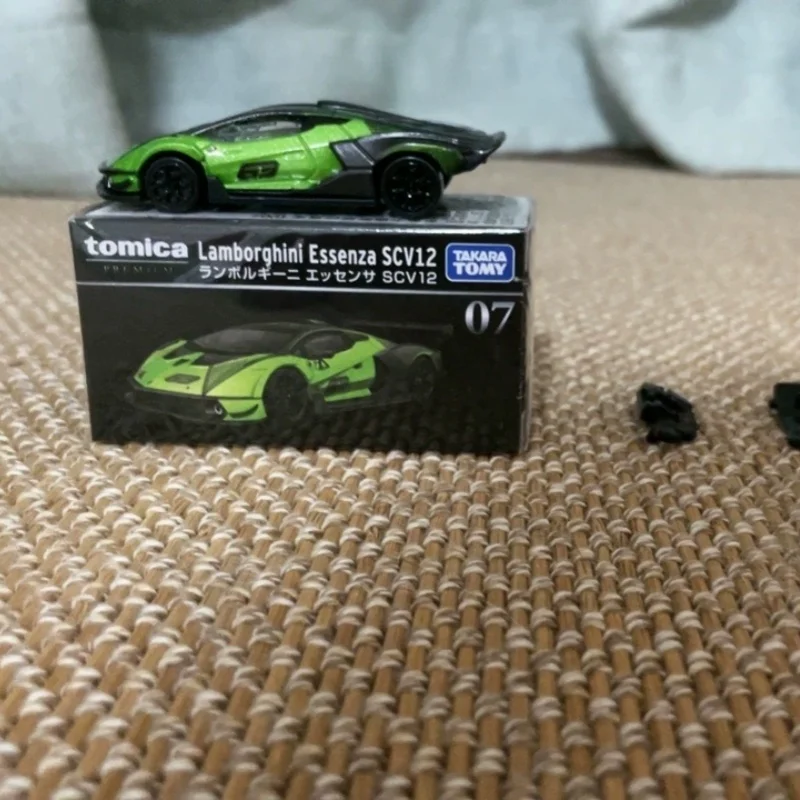 Фото Оригинальная модель Tomy Lamborghini SCV12 из литого сплава, спортивный автомобиль, черная коробка, модель TP07, креативная коллекционная хобби-модель, подарок для друга №4