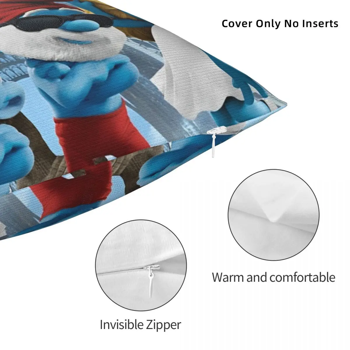 Schtroumpf Kawaii мультфильм аниме наволочки полиэстер автомобиль S-Smurfs наволочка