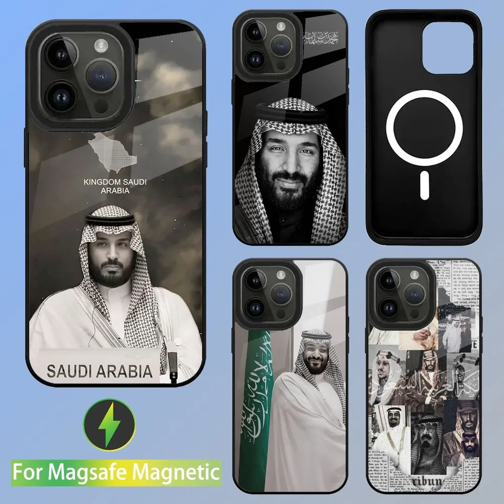 Mohammed bin Salman MBS Phone Case For iPhone 16 15 14 13 12 11 Plus Pro Max Mini Magsafe Magnetic Wireless Charging