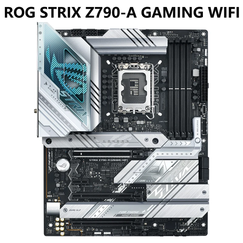 

ASUS ROG STRIX Z790-A GAMING WIFI 6E D5 Intel B760 13th&12th Gen LGA 1700 white ATX Motherboard 12+1 Power Stages, DDR5 PCIe 5.0