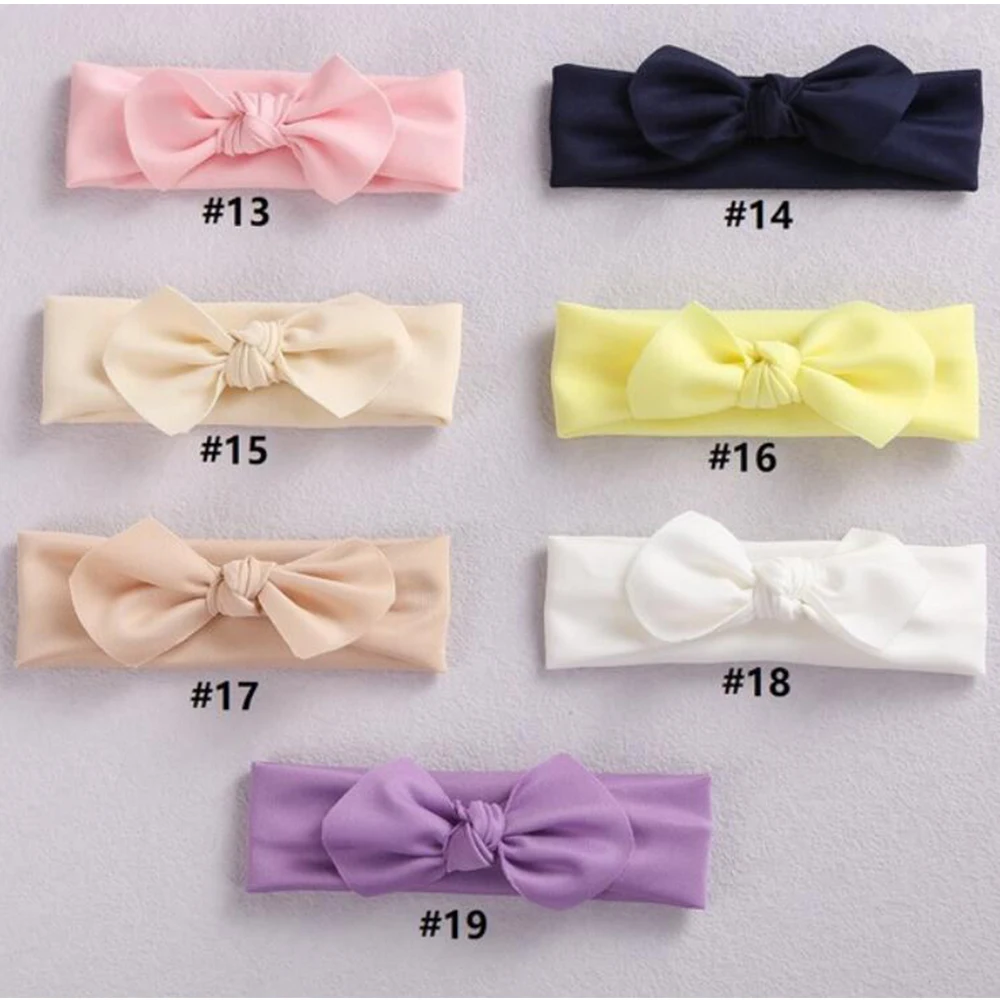 Повязка на голову с бантом и ушками в виде кролика для маленьких девочек