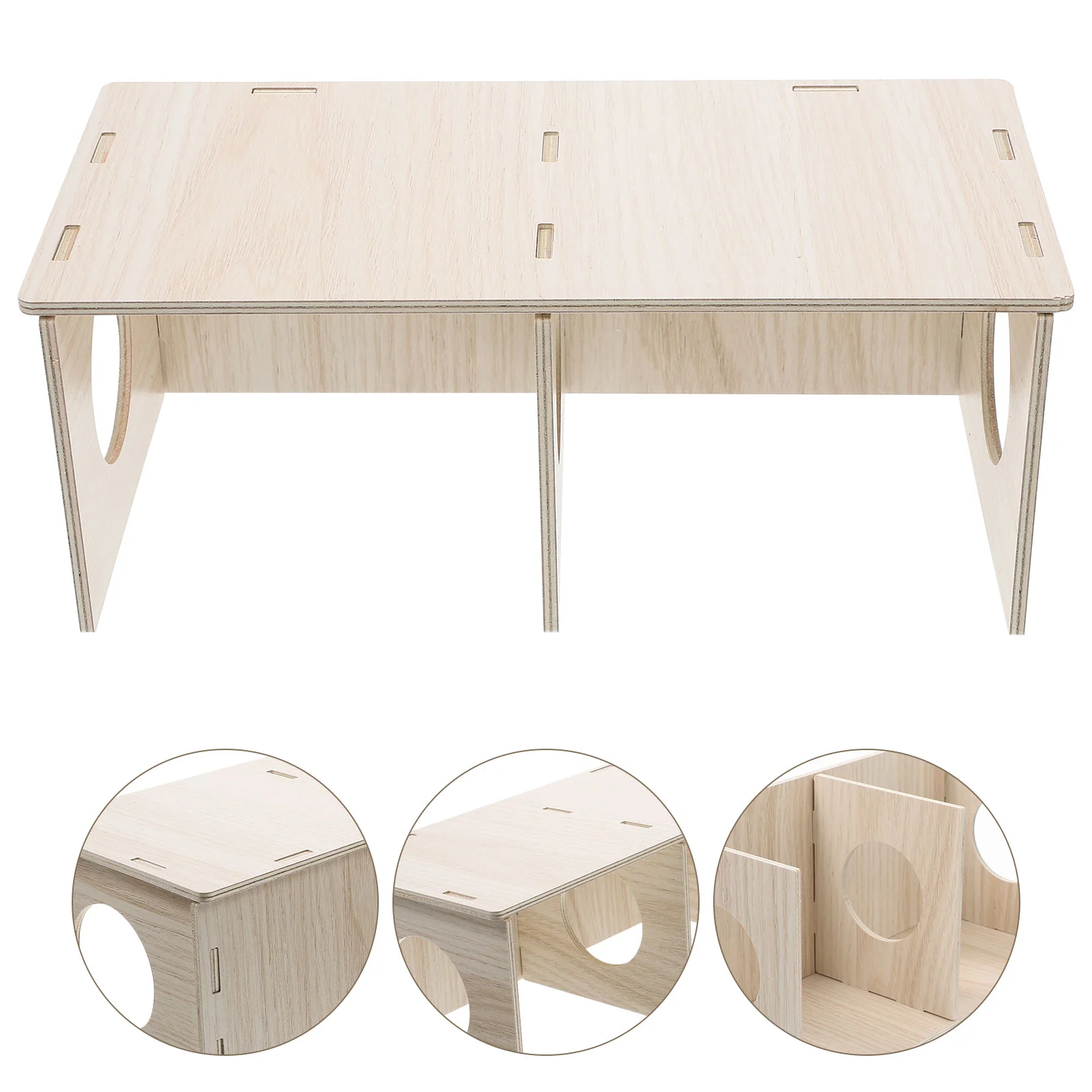 Хом'як из цельного дерева дом клетка декор мышь среда обитания скрыть белку