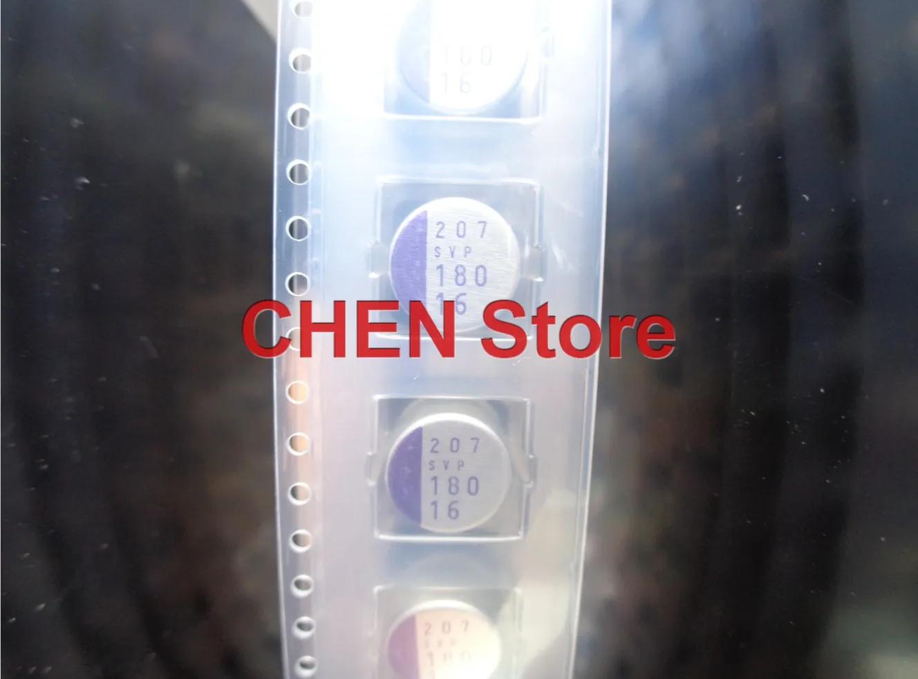 Фото Бесплатная доставка 20 шт./50 шт SANYO OS-CON SVP 16V180UF 10X8MM SMD полимерный твердотельный электролитический конденсатор 180 мкФ 16 В 16SVP180MX №1