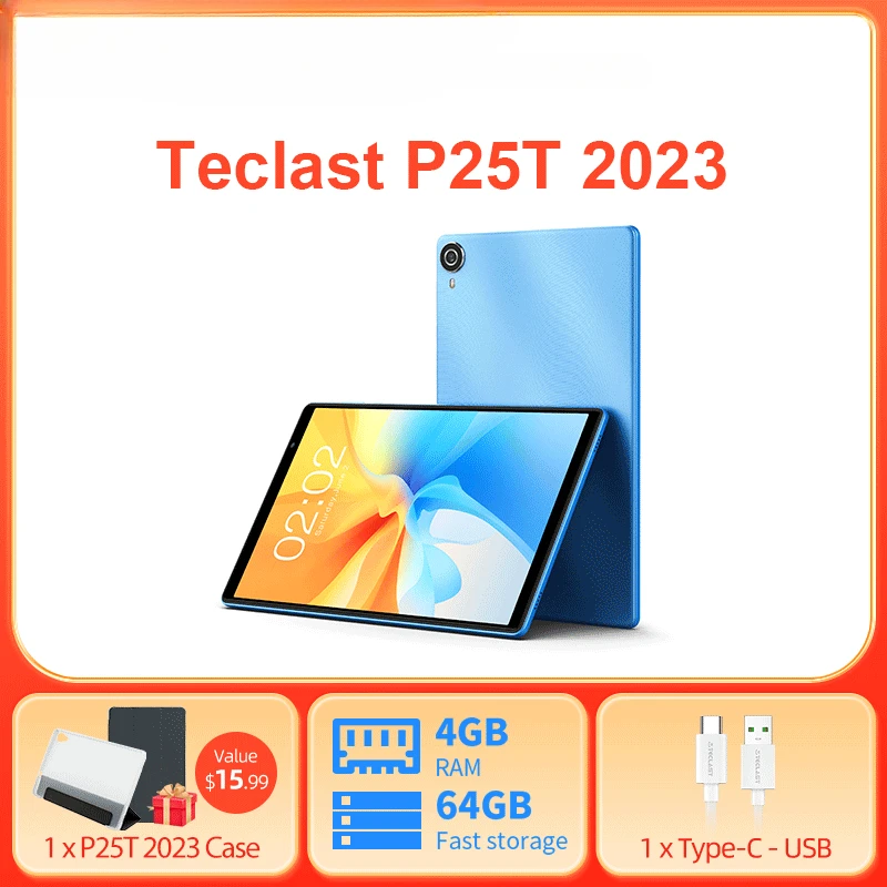 

Teclast P25T планшет на Android 12, экран 2023 дюйма, 4 Гб + 64 ГБ
