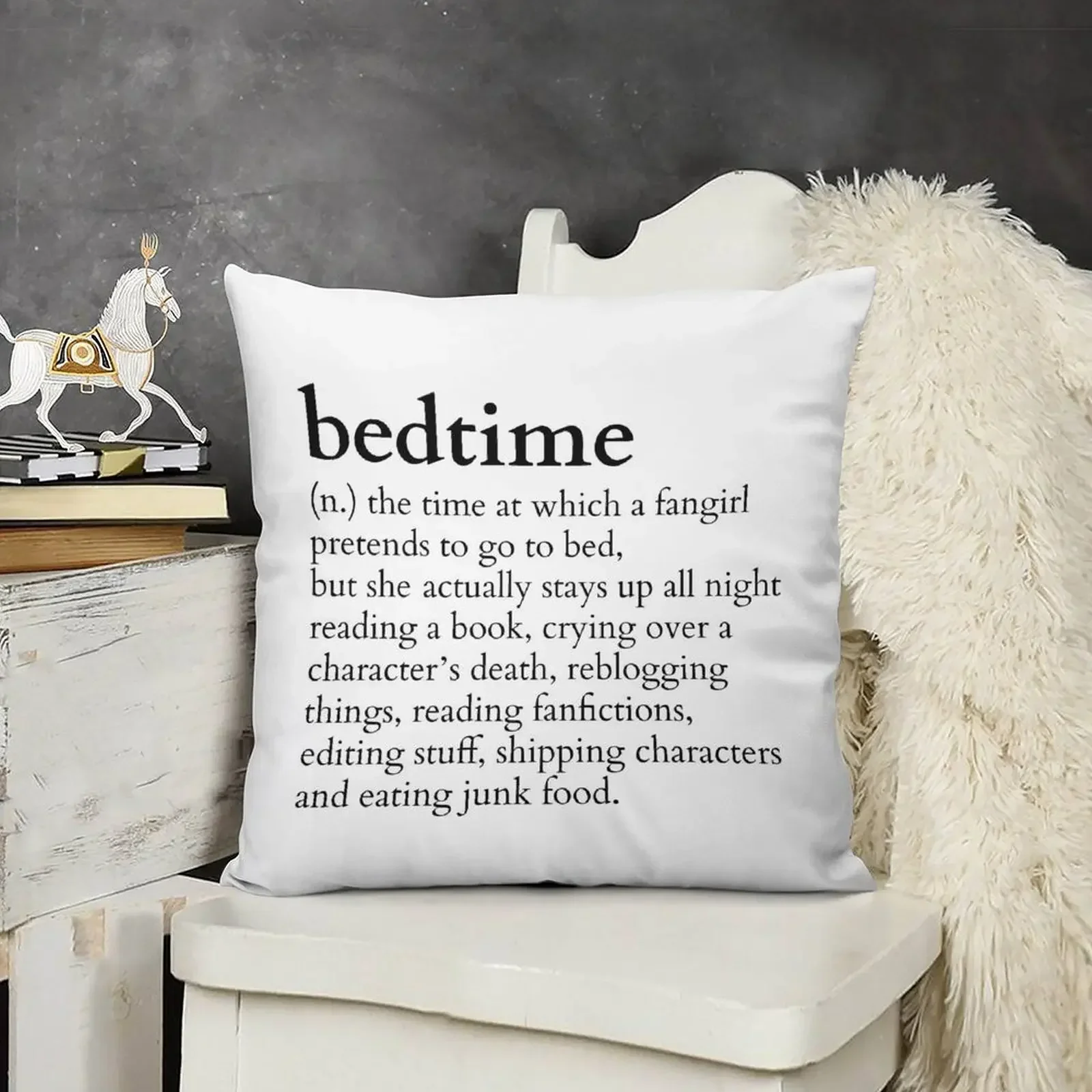 смысл на ночь к фигуру # Книжная версия Декоративная подушка Диван Наволочка