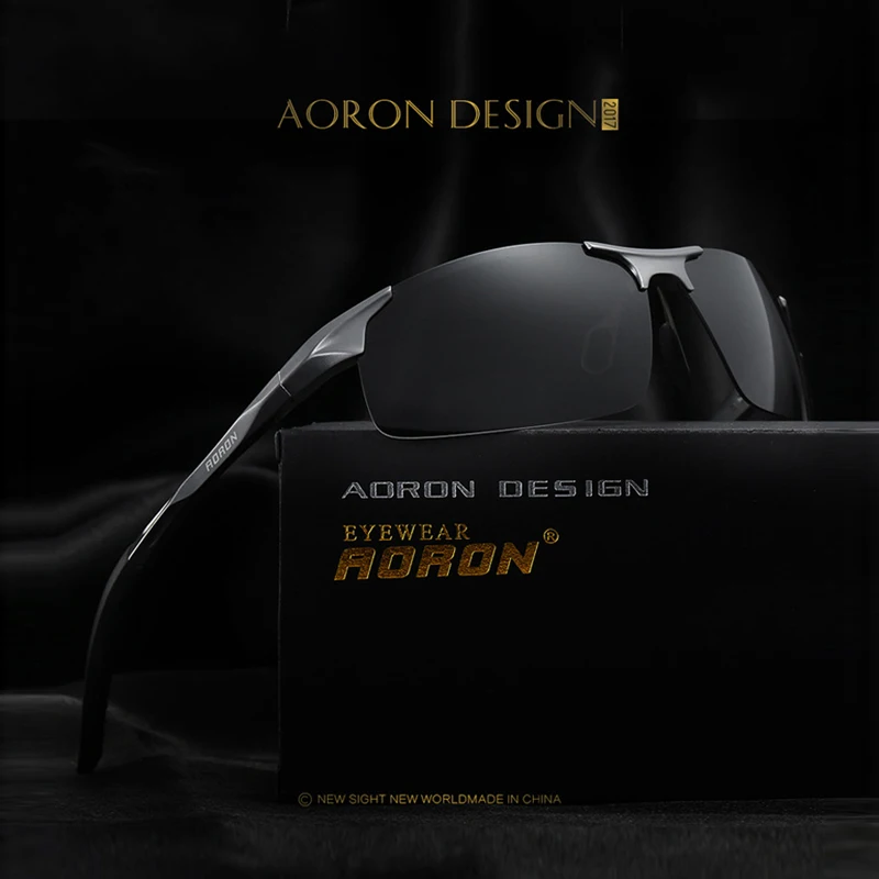 

Солнцезащитные очки AORON поляризационные UV400 для мужчин и женщин, в стиле ретро, оправа из алюминиево-магниевого сплава, очки ночного видения,...