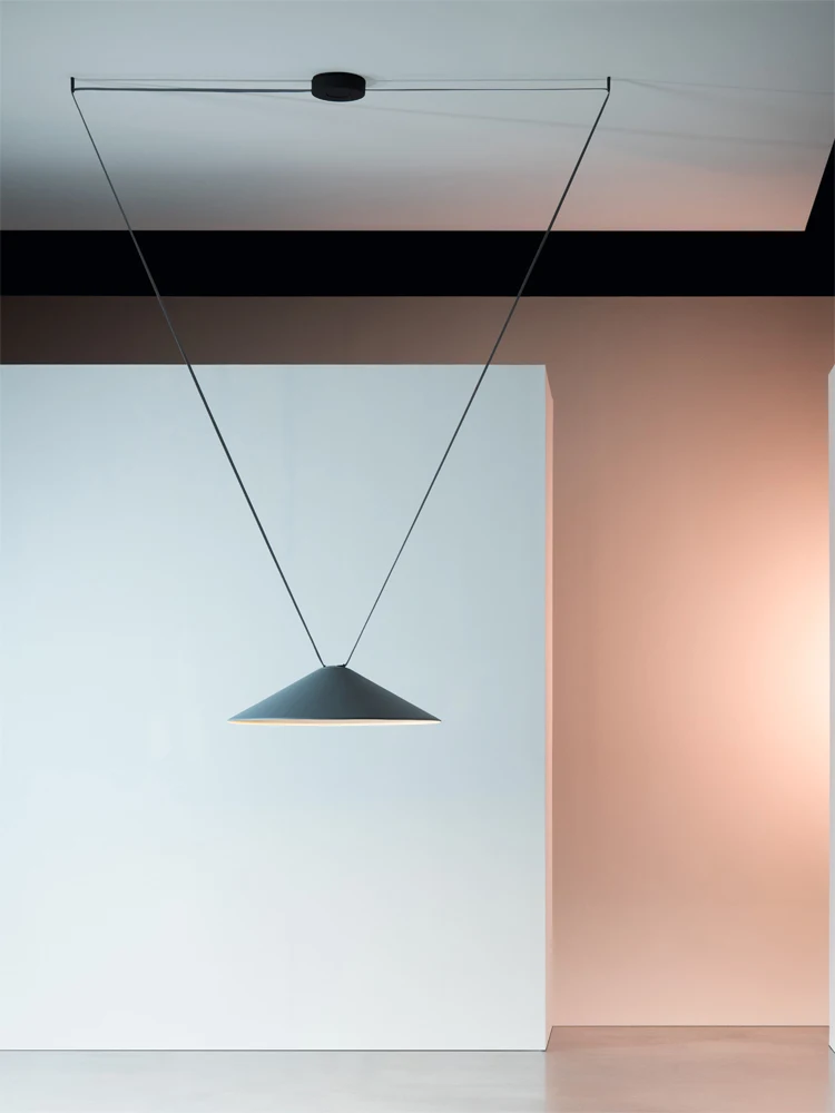 Новинка 2024 трендовая длинная текстильная люстра в стиле арт-деко с ремнем