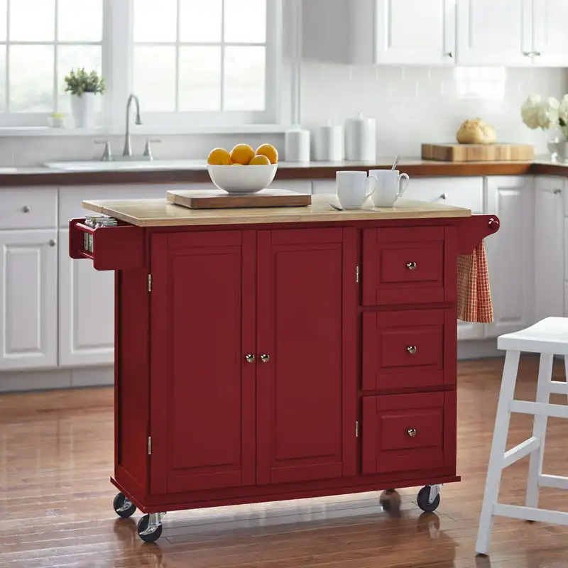 

Kitchen Cart, Red