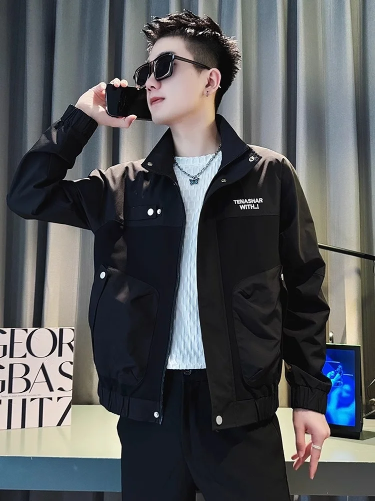 Высококлассная мужская верхняя одежда весна и осень 2024 новая зимняя модная
