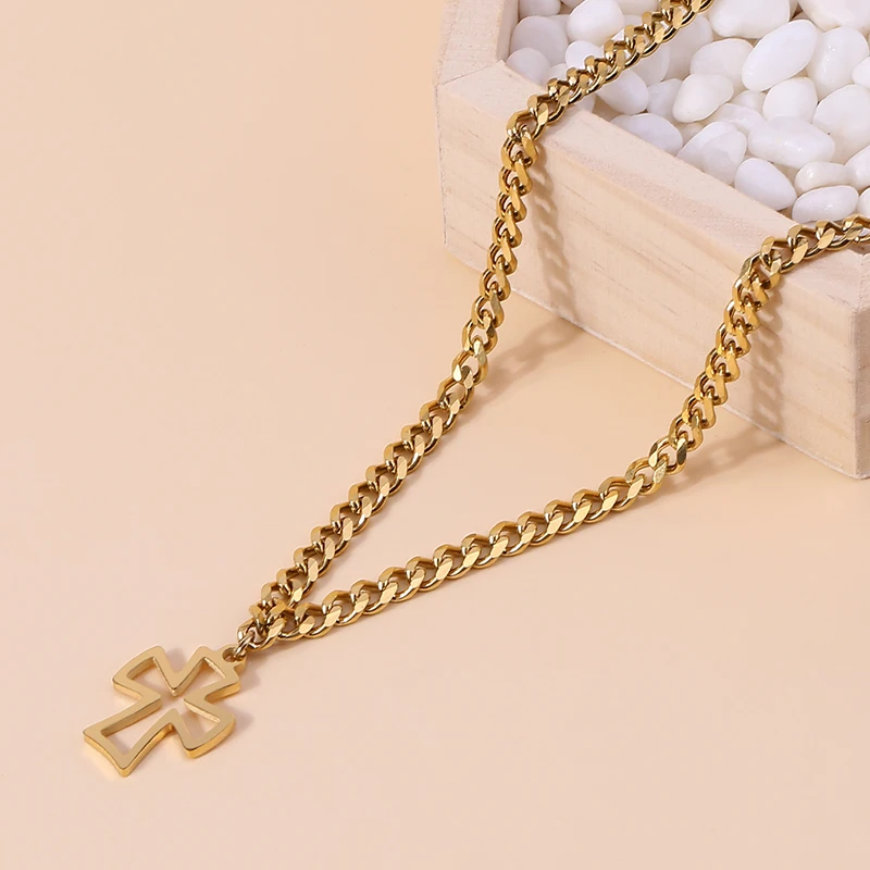 

Ожерелье-чокер из нержавеющей стали под золото 2022 пробы женское, роскошное модное Ювелирное Украшение с подвесками, Двухслойное простое Тр...