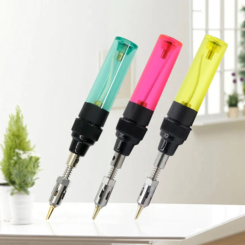 

Gas Soldering Iron Cordless Butane Tip Tool 3 In 1 Portable 8ml Soldering Iron Kit 1300 Celsius Welding Pen Burner Blow Torch