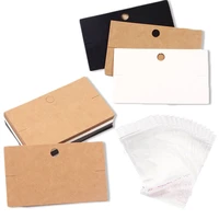 50pcslot 106cm kraft paper packing for handmade necklace bracelets jewelry display cards storage retail tags holder