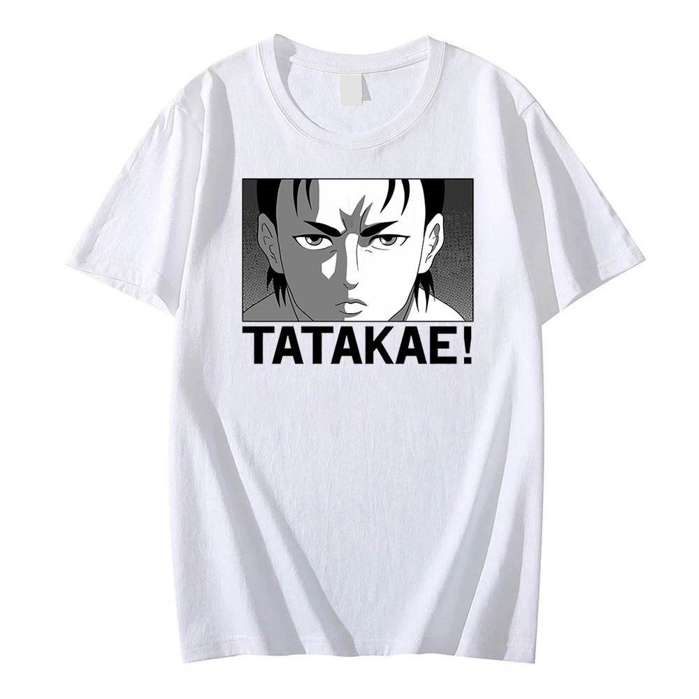 

Attack On Titan Eren Yeager T Shirts Mens Casual Loose Tee Tops 2022 Y2K 90s Anime Tshirts Soft Cotton Men Women T-Shirts Summer