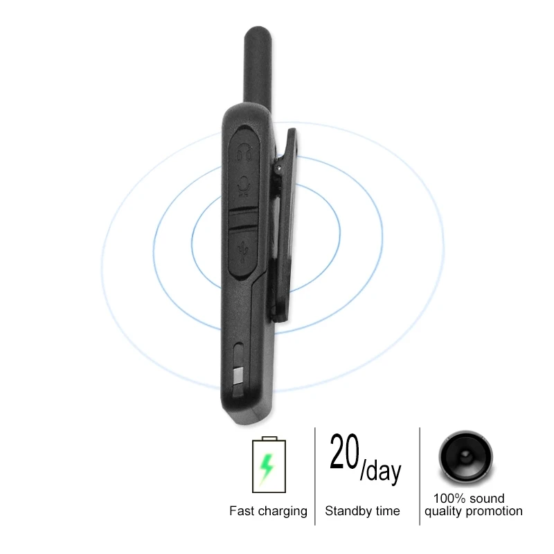 2 pcs Walkie Talkie Mini WLN KD-C30 USB Type C Phone Radio Walkie-Talkies Two-way Radio Portable radio PTT Hotel Uhf 400-470 MHZ