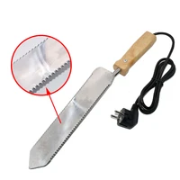 greenvive sharp sawtooth electric heating uncapping knife stainless steel honey scraper beekeeping tools