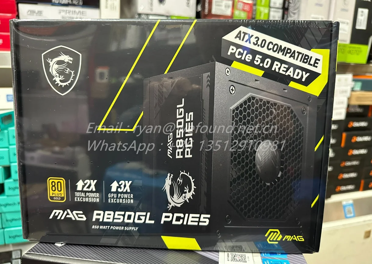Для MAG A850GL PCIE5 для MSI 80 PLUS Gold (до 90%) 850 Вт блок питания настольного ПК