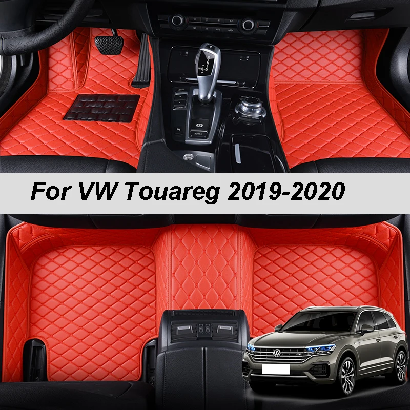 

Кожаные автомобильные коврики на заказ для Volkswagen VW Touareg 2019 2020, коврики, коврики, подкладки для ног, аксессуары