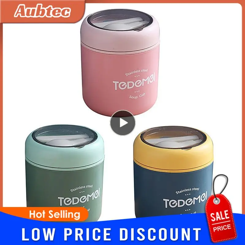 Здоровый 316 термос из нержавеющей стали Ланч-бокс для детей милая школьная чашка