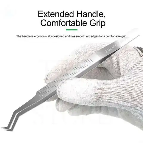 ST-20L Пинцет для позиционирования чипа для печатной платы, штифты для интегральных схем, аксессуары для небольших устройств, ремонтный пинцет RELIFE