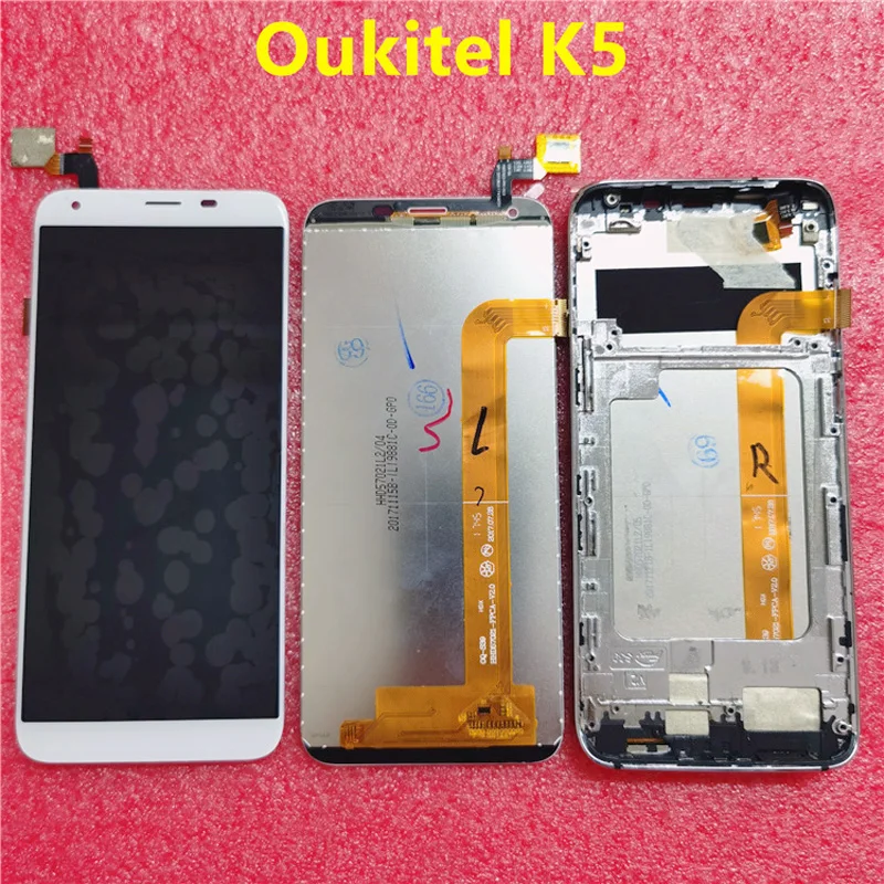 

ЖК-экран 5,7 дюйма для Oukitel K5, дисплей кодирующий преобразователь сенсорного экрана в сборе, экран с дигитайзером в сборе с рамкой, запасные части для телефона