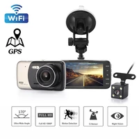 car dvr wifi full hd 1080p rear view dash cam vehicle camera video recorder auto dvr parking monitor night vision gps tracker