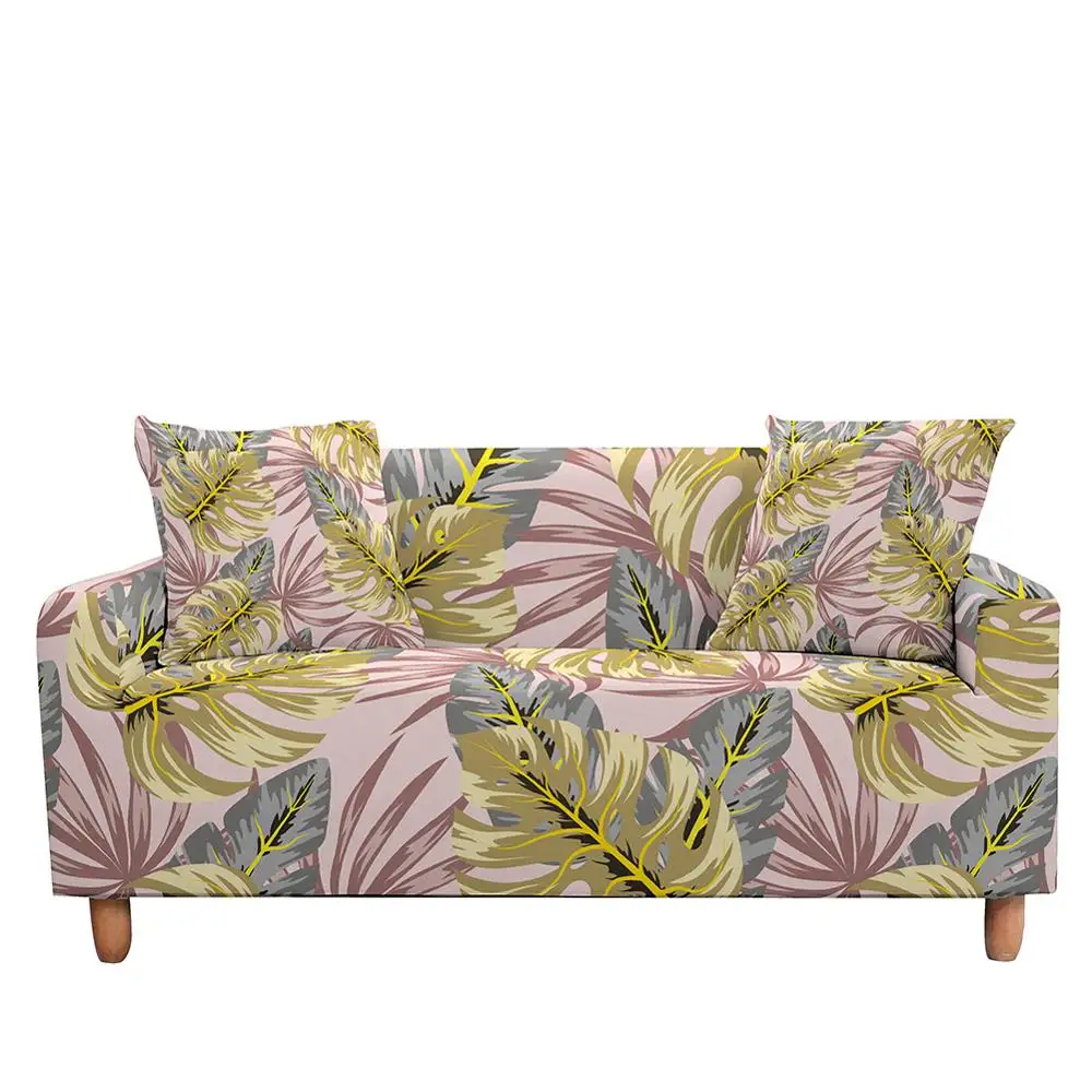 чехол на диван кресло шезлонг кровать Тропическое растение цветочный принт
