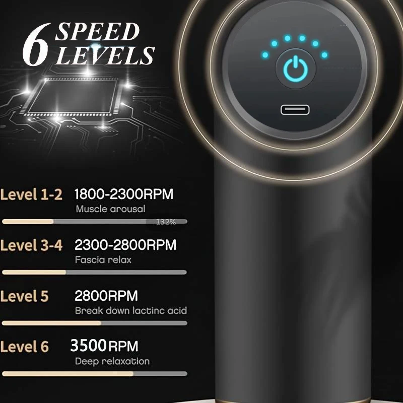 Профессиональный Электрический Пистолет Для Расслабления Мышц Мини-бесшумный