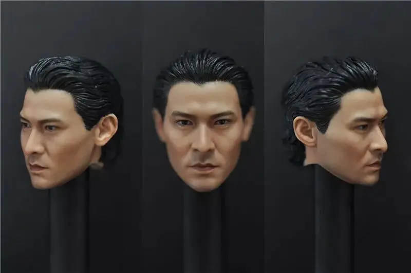 

1/6 Male Soldier Asian Superstar God Of Gamblers Andy Lau Head Carving Model Accessories Fit 12'' Action Figures Body In Stock