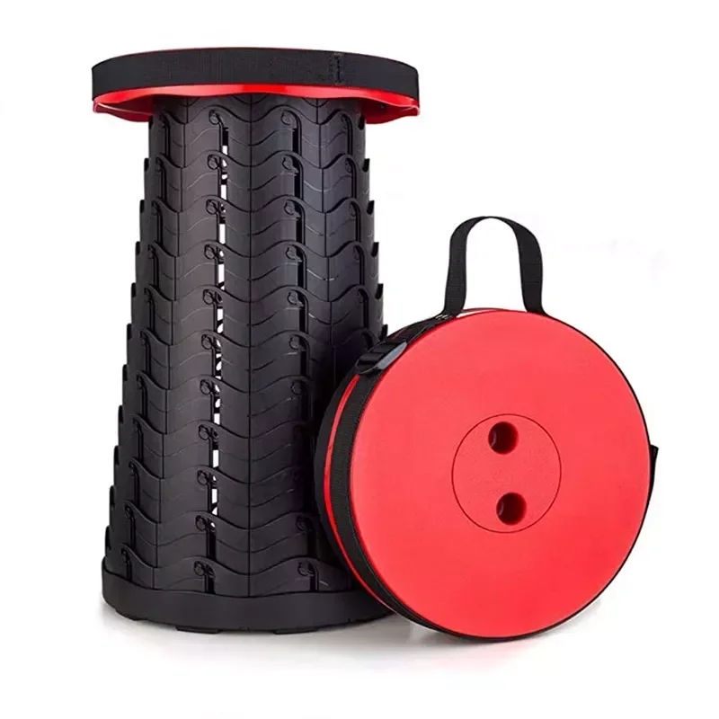 

Outdoor Retractable Stool Portable Lightweight Folding Stools with Carry Bag Collapsible Chair for Fishing Camping Picnic